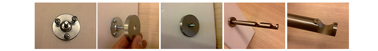 Due bastoni a soffitto